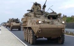 Romániába tart az amerikai hadsereg egyik gépesített ezrede