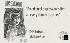 Raif Badavi kapja idén az EP Szaharov-díját