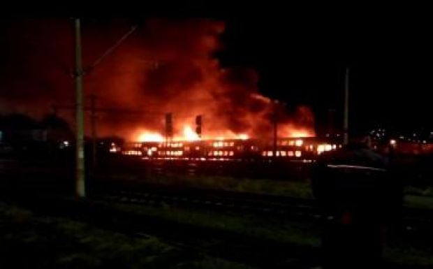 Több vagon is kigyulladt a kolozsvári vasútállomáson