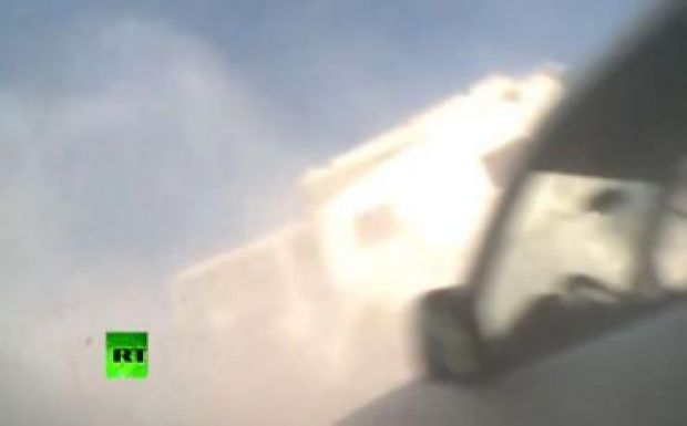 Orosz újságírók mellé csapódott be a páncéltörő rakéta 