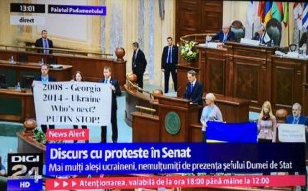 Kiverte a biztosítékot Bukarestben az orosz duma elnöke