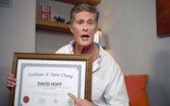 Nevet változtatott David Hasselhoff
