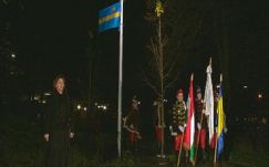 Székely zászlót avattak a debreceni Székely parkban