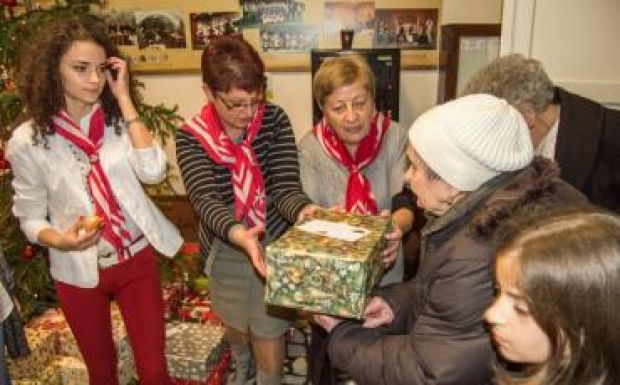 Egyedülálló idősek karácsonya Sepsiszentgyörgyön