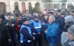 Feszült hangulatú demonstrációt tartottak Kézdivásárhelyen