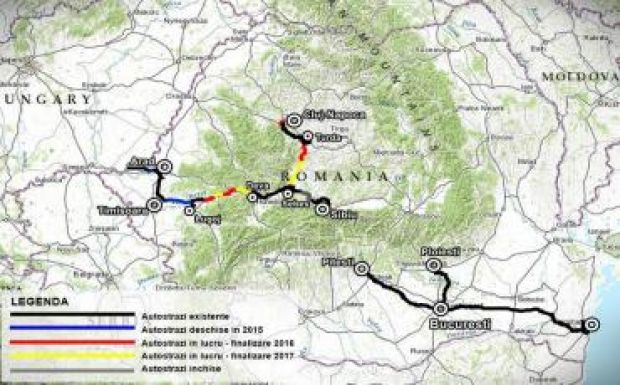 Reálisan 75 kilométer új autópályát adhatnak át idén Romániában
