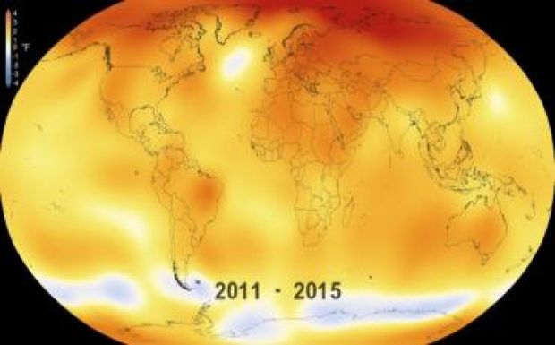 NASA-videó: így változott a Föld hőmérséklete 1880-tól napjainkig