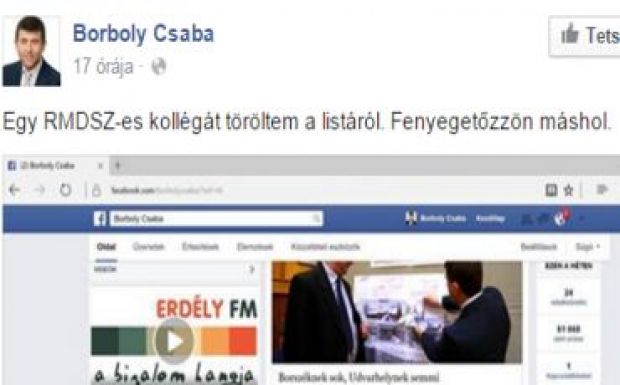 Nyílt háborúba kezdett egymással Borboly Csaba és Bunta Levente