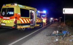 Román rendszámú busz halálra gázolt egy kerékpárost Magyarországon