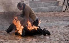 Felgyújtotta magát egy férfi Segesvár központjában