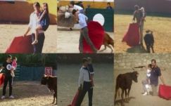 Újabb spanyol torreádorok tettek közzé olyan fotót, amelyen gyerekükkel gyakorolnak