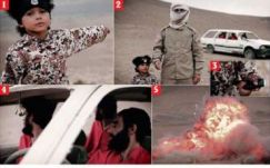 Egy négyéves dzsihadista kisfiú robbantott fel három foglyot