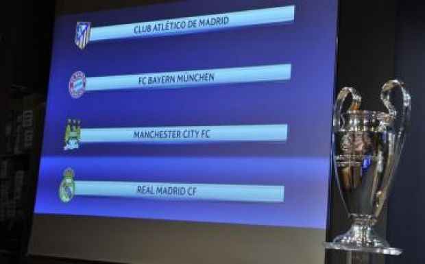 BL-sorsolás: Manchester City-Real Madrid, Atlético-Bayern az elődöntőben