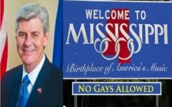 Homoszexuálisokat diszkrimináló törvényt írt alá Mississippi kormányzója