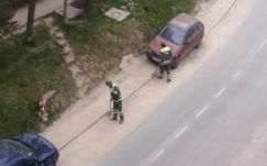 Sajátos módszerrel portalanítanak a köztisztaságiak Székelyudvarhelyen