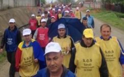 Hosszú menetelés után megérkeztek a bányászok Bukarestbe