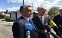 Orbán Viktor meglátogatta otthonában Helmut Kohl volt német kancellárt