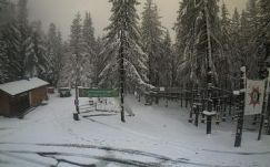 A nagy meleg után visszatért a tél Hargita megyébe