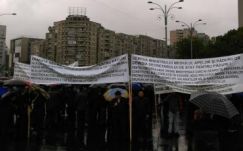 Tüntetnek az erdészek Bukarestben