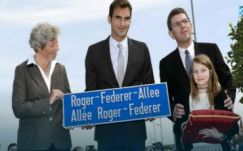 Újabb utcát neveztek el Roger Federerről