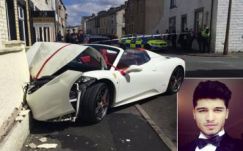 Rosszul indult az esküvő: a Ferrarit is összetörték