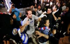 Tömegverekedés tört ki Trump beszéde után, húszan őrizetben