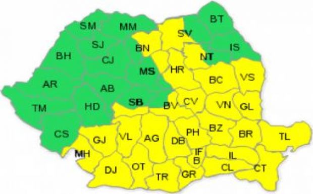 Sárga jelzésű eső- és szélriadó lép életbe a fél országban