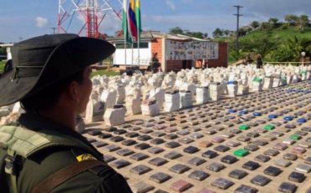 Nyolc tonna kokaint találtak egy kolumbiai bunkerben