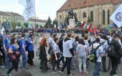 Magyar diákoktól volt hangos néhány órára Kolozsvár központja