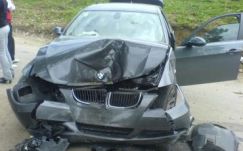 Fának ütközött a halmi határrendőröket szállító BMW