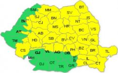 Sárga jelzésű viharriadót adtak ki Erdélyre