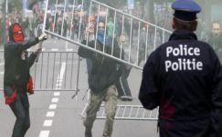 Több tízezren Brüsszel utcáin, vízágyúkat is bevetettek