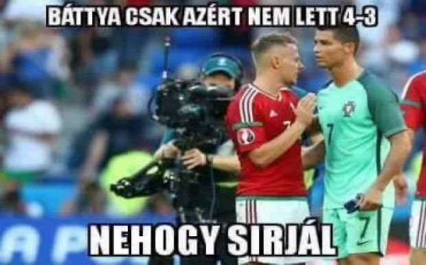 Ronaldón szórakoznak a magyarok – beindult a mémgyár