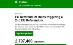 Brexit: közel hárommillió brit követel új szavazást