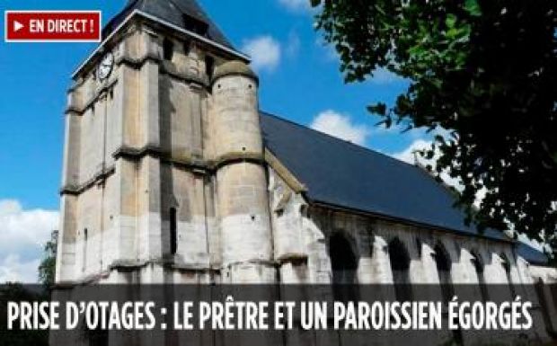 Elvágták a túszejtők egy francia pap torkát