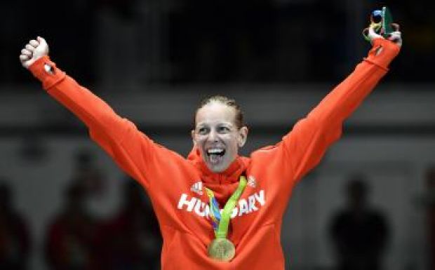 Szász Emese párbajtőröző az első magyar bajnok Rióban