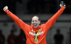 Szász Emese párbajtőröző az első magyar bajnok Rióban