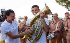 Szíriai támaszpontra látogattak orosz sportolók