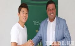 Rju Szung Vu a Fradi első dél-koreai labdarúgója