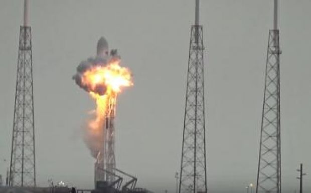 Így robbant szét csütörtökön egy űrrakéta