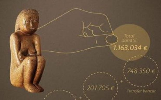 Nem gyűl a pénz: meghosszabbítanák a közadakozást a Brâncuși-szoborért