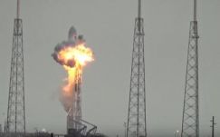 Így robbant szét csütörtökön egy űrrakéta