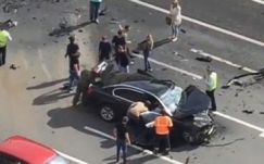 Balesetezett Vlagyimir Putyin kormányzati autója