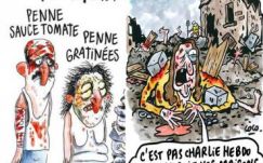 Feljelentést tett Amatrice városa a Charlie Hebdóban megjelent karikatúra miatt