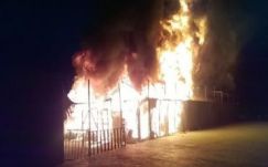 Tűz ütött ki egy görögországi menekülttáborban