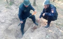 Száz kilós légibombát robbantottak fel