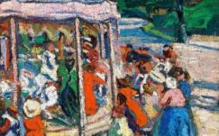 Előkerült Czóbel Béla Körhinta című, elveszettnek hitt festménye