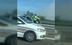 A forgalommal szemben haladt az autópályán egy Dacia Logan