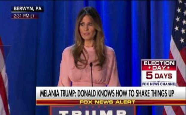 Bevándorlónak nevezte magát Melania Trump