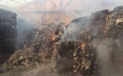 Tűz ütött ki egy feketehalmi hulladékgyűjtő központban